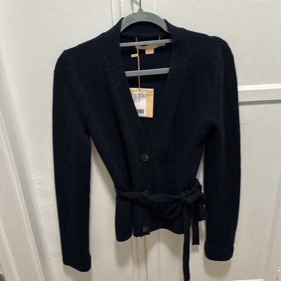 Brock Collection Sweaters - NWT Samira Belted Cashmere Cardigan By Brock Collection NAVY COLOR small